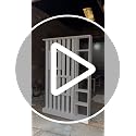 Image of Modern Wooden Room Divider Partition Shelf for Living Room | Shelf Divider Panel | Storage Partition for Bedroom, Hall & Office | White Finish | Pre-Assembled | (Size 72 x 48 x 6 Inches)