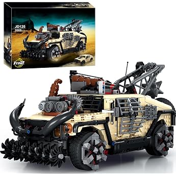 Max Hammer 2-in-1 Desert Off Road Vehicle Clamping Building Blocks Kit 2069 Pieces Military Humvvee Model Building Blocks Set Jeep SUV Assembly Gift for Fans Hobbyists and Adults