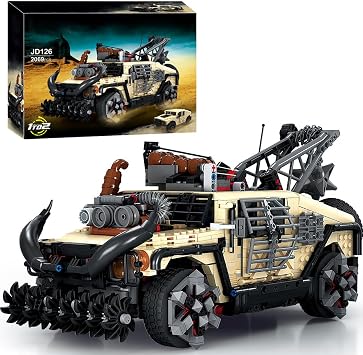 Max Hammer 2 in 1 Desert Off Road Vehicle Building Blocks Set, 2069 Pieces Military Humvvee Model, Jeep SUV Assembly Gift for Fans- Hobbyists and Adult
