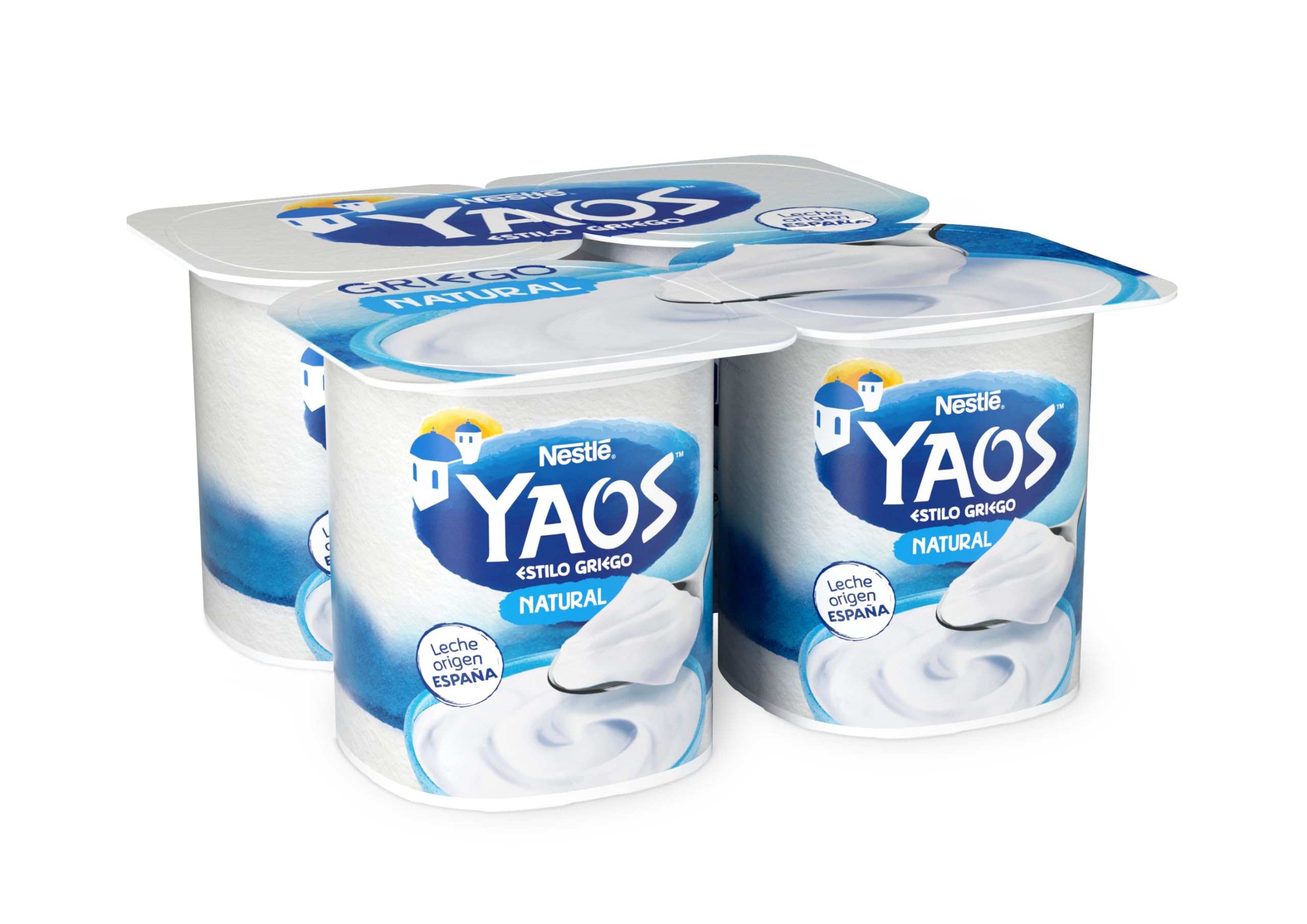 (Pack de 6 Und.) Yogurt Estilo Griego Nestle 4x115g (Yogur Griego Natural)