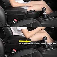 Vista 5 de Para Nissan Juke Consolas Apoyabrazos Caja de Almacenamiento de Doble Capa con 3 Puertos USB