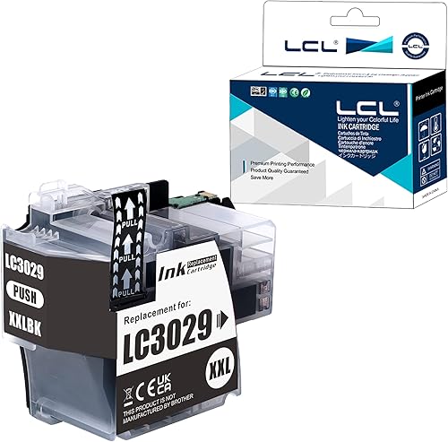 LCL Cartucho de tinta de repuesto compatible para Brother LC3029 XXL LC3029BK de alto rendimiento MFC-J5830DW J5830DWXL J5930DW J6535DW J6535DWXL