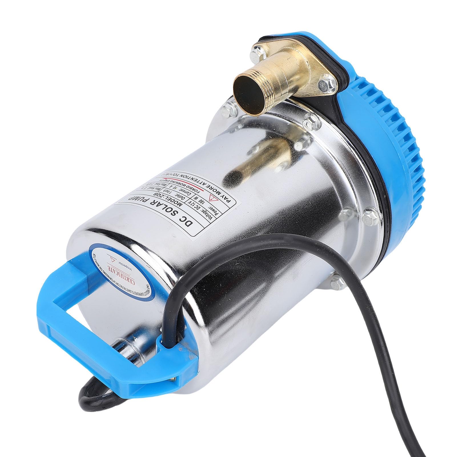 Pompa Ad Acqua Solare Sommergibile Pompa Ad Acqua Solare 180W 3 Metri Cubi/Ora di Flusso in Acciaio Inossidabile con Cavo da 8,2 Piedi per Stagno da Giardino Piscina Acquario