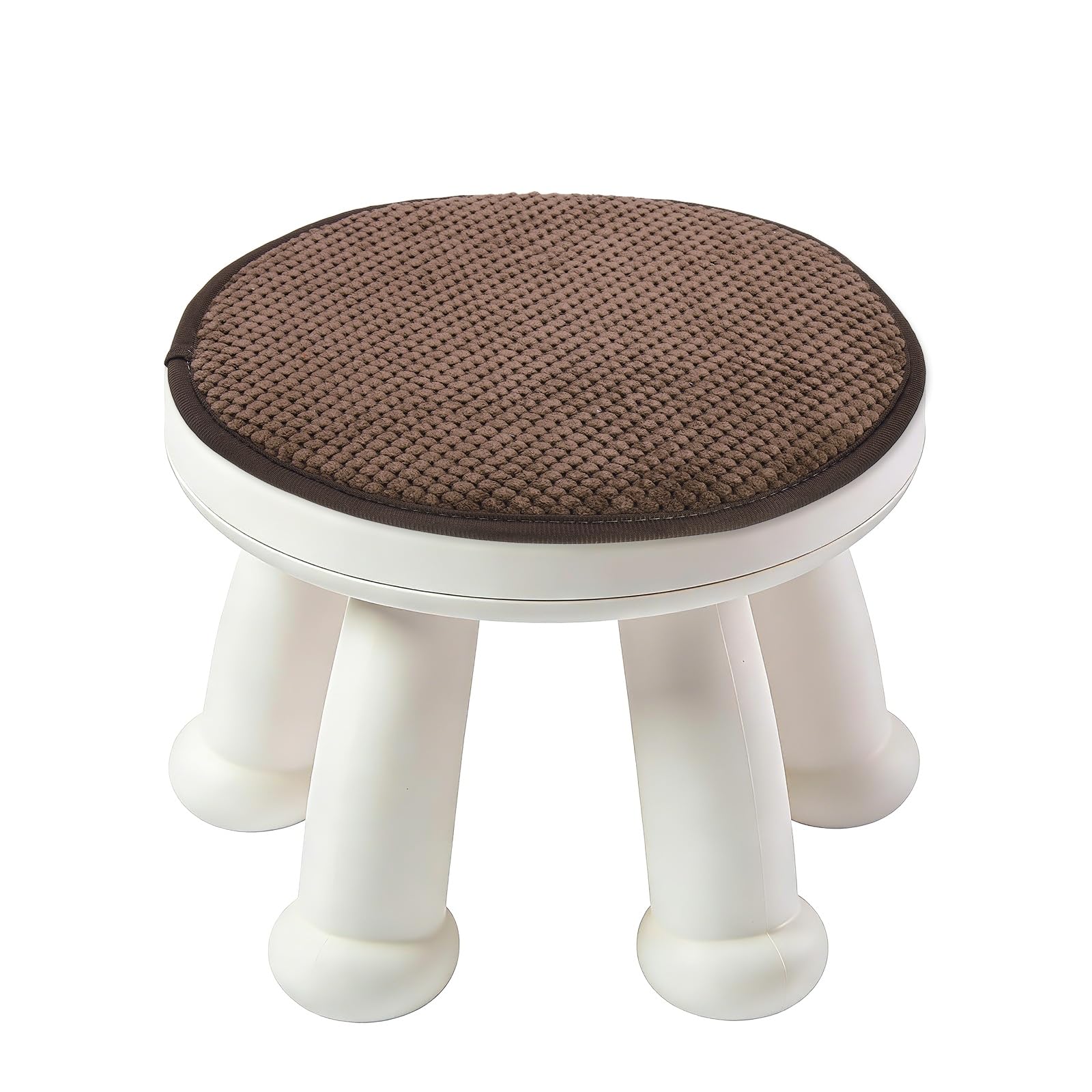 sourcing map Round Stool Cushion, 16 x 16 Inch Round Seat Pads with Elastic Straps, Anti-Slip Soft Round Pad Chair Seat Cushions for Dining Chairs Kitchen Bar High Stool, Coffee