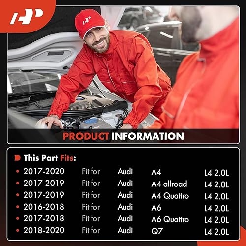 Miniatura 2 de A-Premium Compresor de A/C con embrague compatible con Audi A4 2017-2020, A4 allroad/Quattro 2017-2019, Q7 2018-2020, A6 2016-2018, A6 Quattro