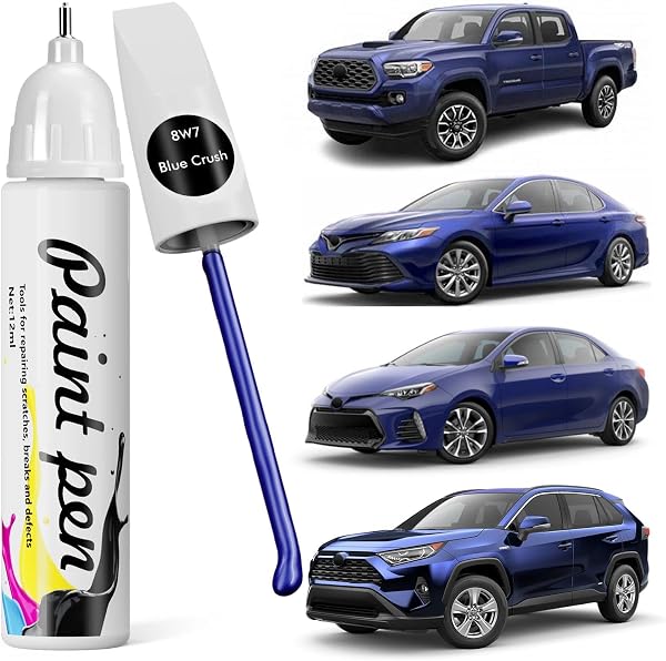 Car Paint Pen Compatible with Toyota (8W7 Blue Crush) - 1