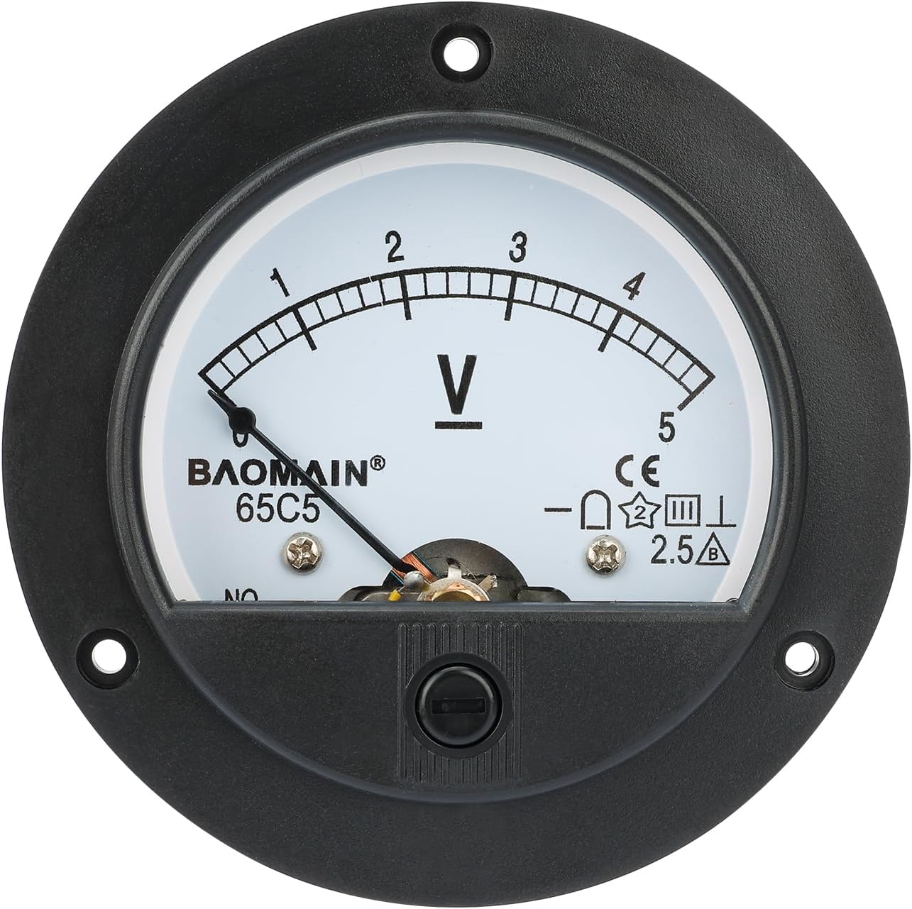 65C5 Analogue Panel Meter Volt Voltage Gauge Analog Voltmeter DC 0-5 V