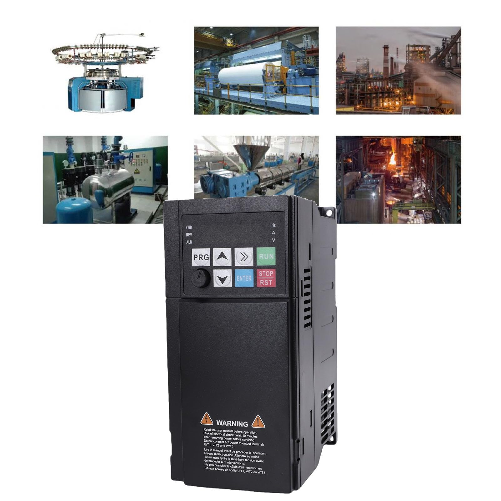FTVOGUE Variador de Frecuencia, 2.2kW Monofásico a Trifásico
