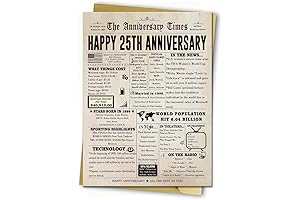 Memorable 25th Anniversary Keepsake: A Jumbo Card for a Milestone Celebration