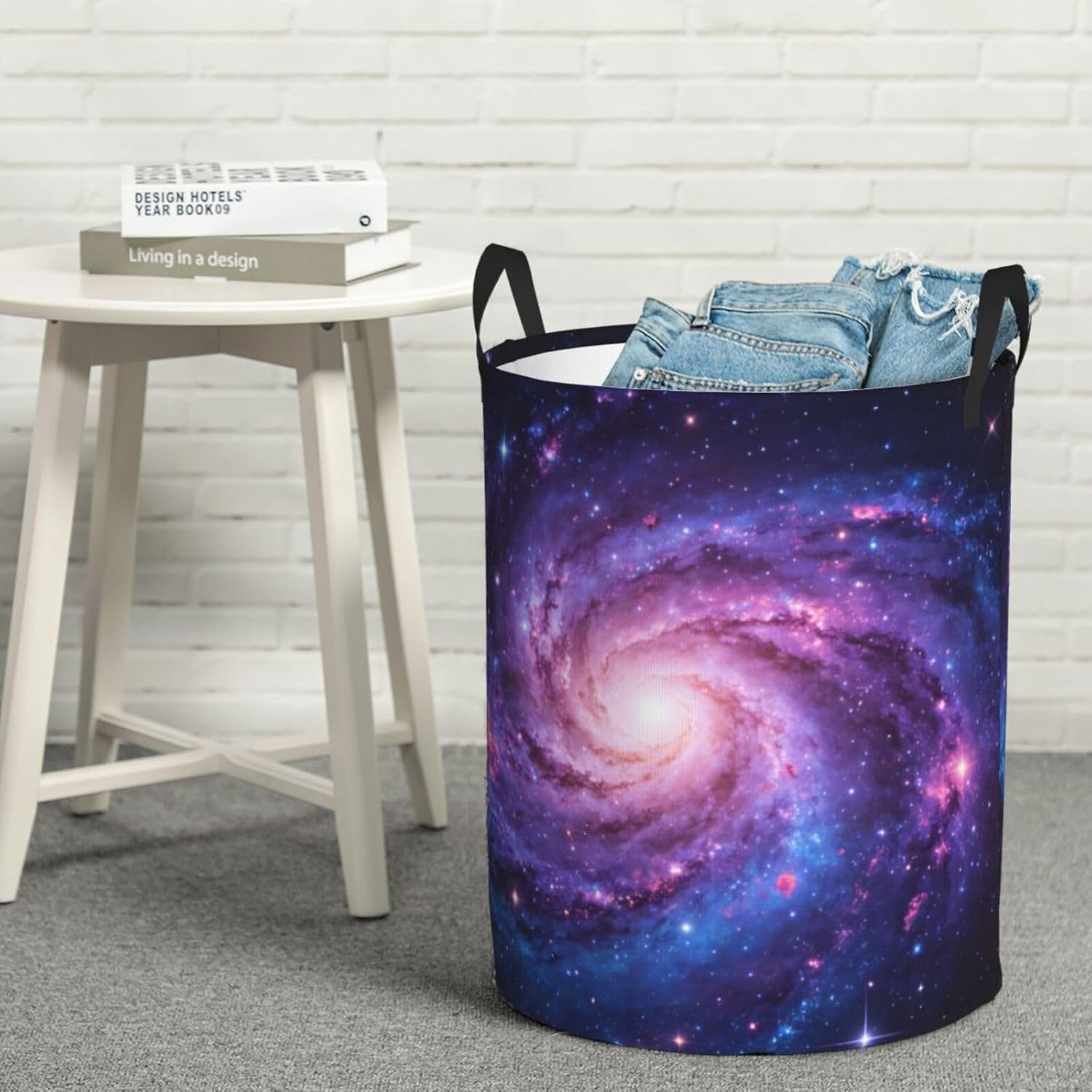 Laundry Hamper Waterproof Storage Bin Organizer with Handles Beautiful Spiral Galaxy Laundry Basket Collapsible Dirty Clothes Hamper Large Clothes Storage Toy Organization for Bathroom Bedroom Medium