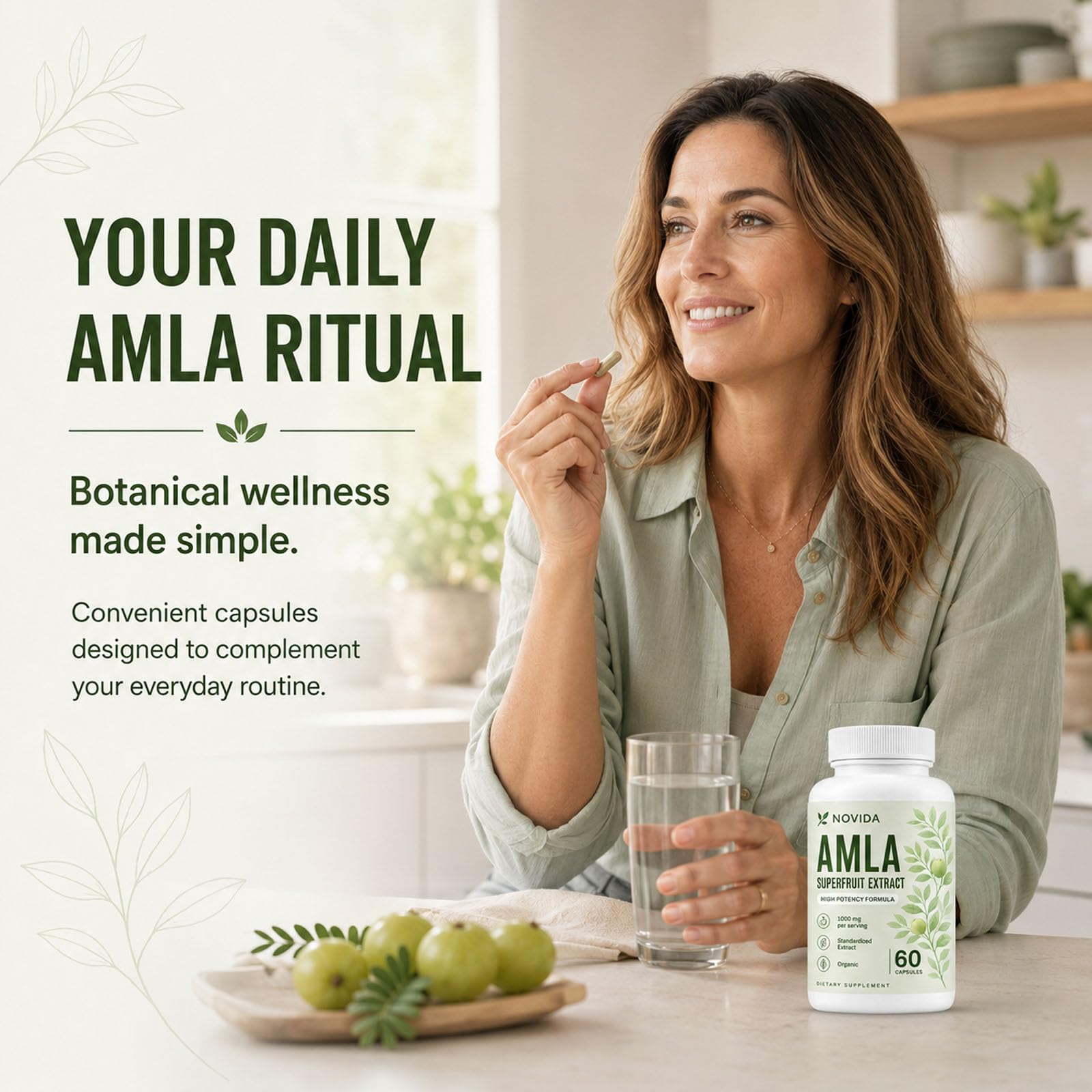 Novida Amla Capsules, Organic Amla Extract Supplement — Amazon image 3