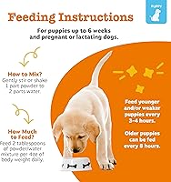 Vista 4 de Zesty Paws Reemplazo de leche para cachorros + calostro, suplemento de reemplazo de leche en polvo para cachorros y perros mayores, Omega 3 DHA