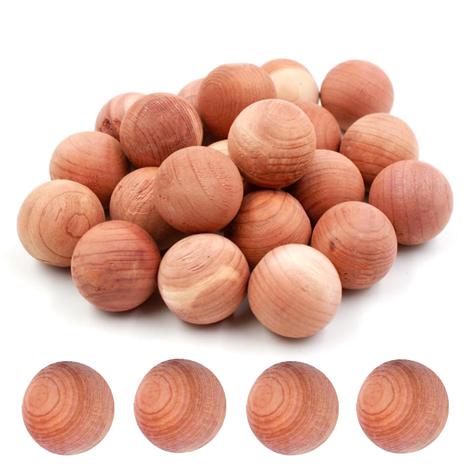 20 Pcs Cedar Balls, Mothballs, Moth Balls for Wardrobe, Natural Cedarwood Cedar Balls for Moths, Cedar Moth Repellent for Moth Protection in Wardrobes Drawers Storage Boxes
