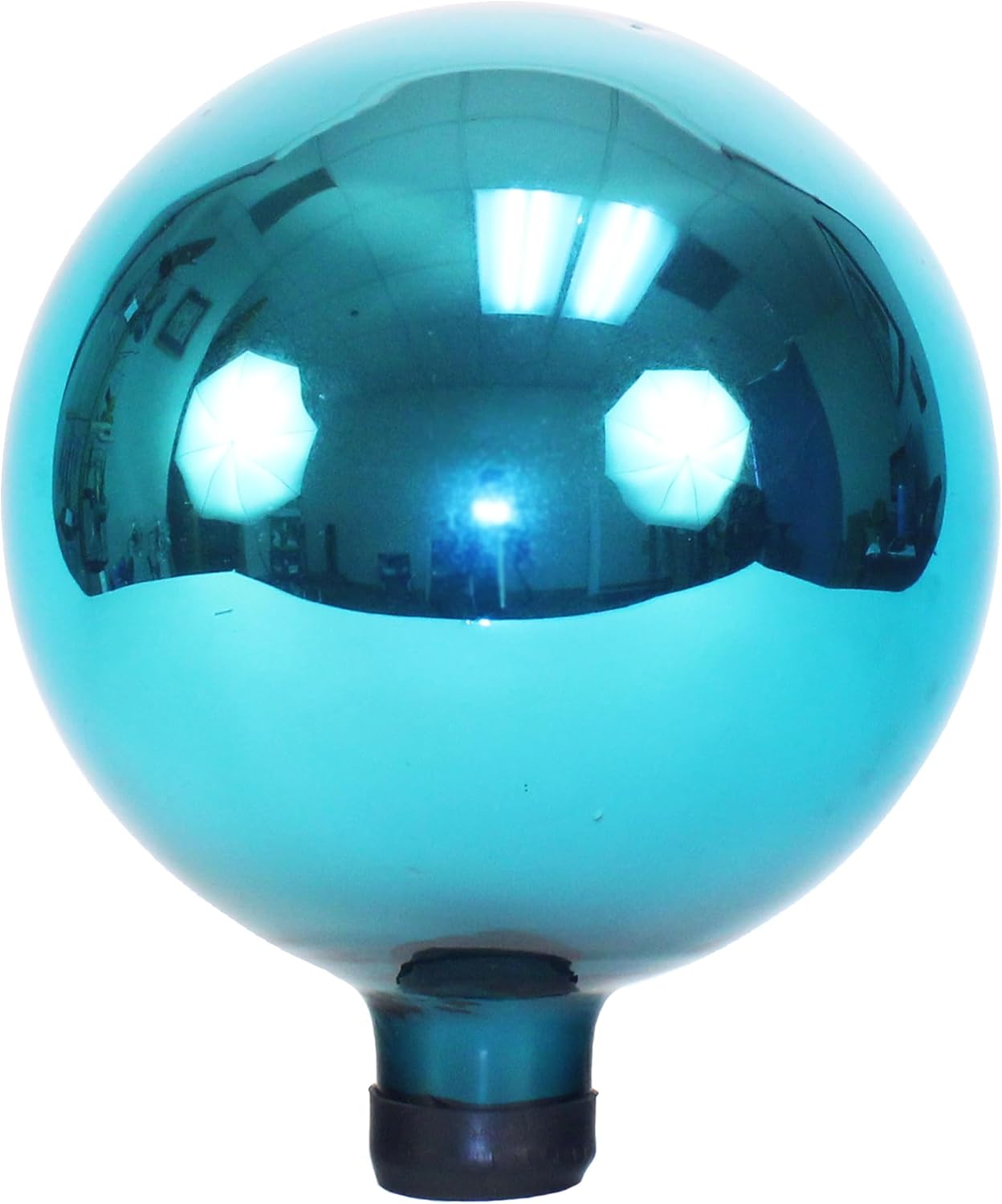 Echo Valley 8307 Smooth and Shiny Gazing Globe for Home, Garden, or Patio Decoration, Teal, 10 inches