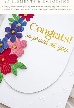Joli Coon Premium Congrats So proud of you Card 3D, SIGNATURE