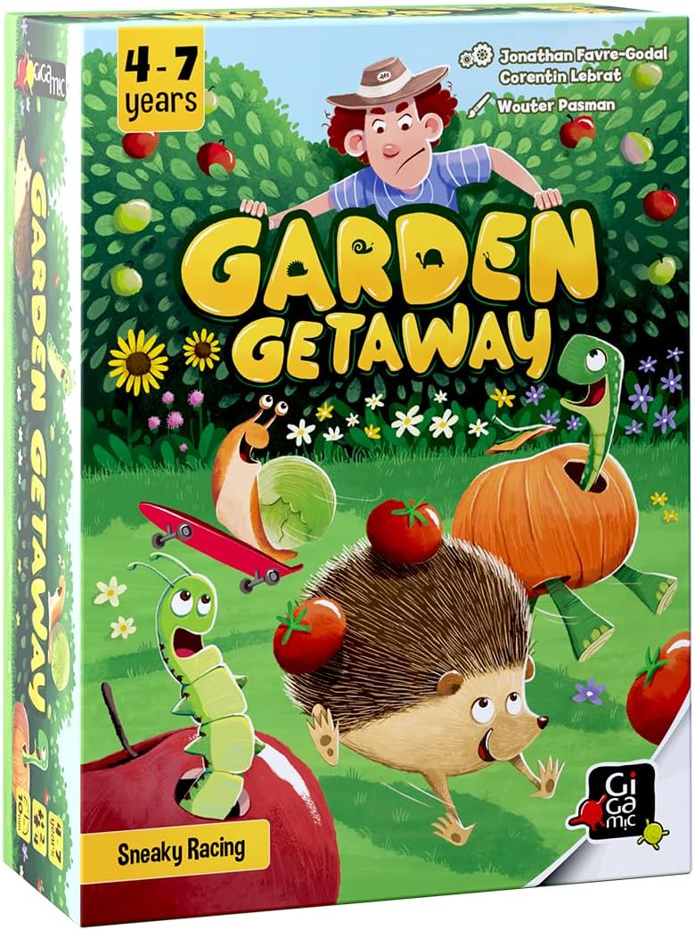 Garden Getaway | Quick Racing Game That Grows with Kids | Outrun the Gardener with Your Cute Creature Friends | Beginner Tile and Dice Game for Children and Parents | Ages 4+ | 2 to 4 Players | 10 Min