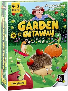 Garden Getaway | Quick Racing Game That Grows with Kids | Outrun the Gardener with Your Cute Creature Friends | Beginner Tile and Dice Game for Children and Parents | Ages 4+ | 2 to 4 Players | 10 Min