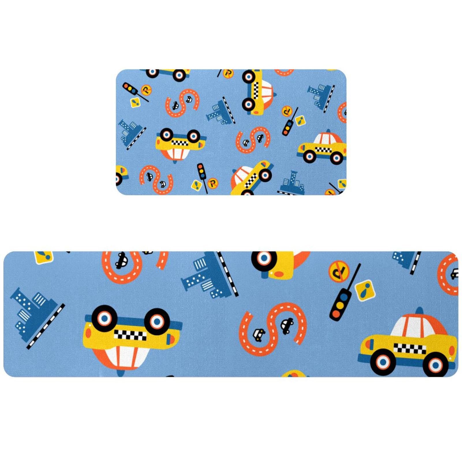 Tapete de cocina súper absorbente y antideslizante con estampado urbano