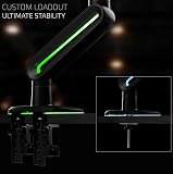 Invision VORTEX Bras Moniteur Gaming pour Écrans 27 à 57 pouces | Courbes et Ultra-Larges | Alimentation USB 5 V | Éclairage LED RGB Intégré à 14 Modes | Charge Maximale : 3 à 18 kg (VR200) - 7
