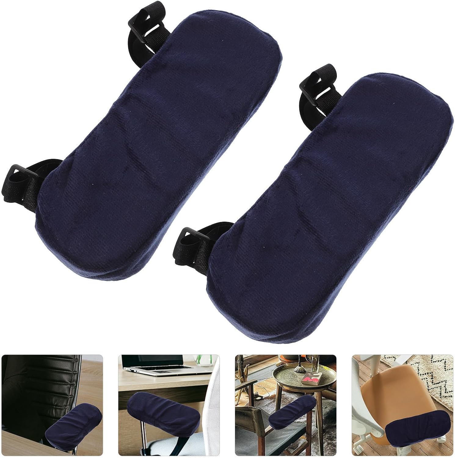 Memory Foam Armrest Pads for Office Chairs, Non-Slip Comfort