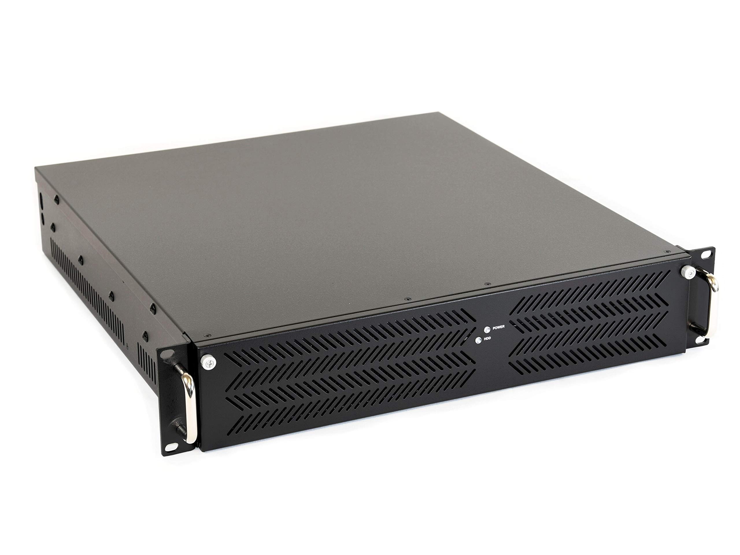 GHI-210H, 19" 2U (2HE) Rackmount Server Gehäuse, Tiefe 450mm, für 12 Zoll x 9,6 Zoll (12" x9,6), 3 horizontale Slots