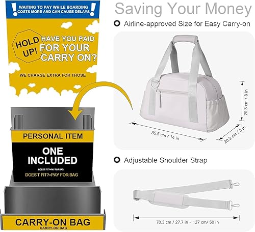 Miniatura 3 de Bolsa de gimnasio pequeña de 14 pulgadas para mujeres y hombres, mini bolsa de gimnasio con compartimento húmedo, bolsa de viaje impermeable para