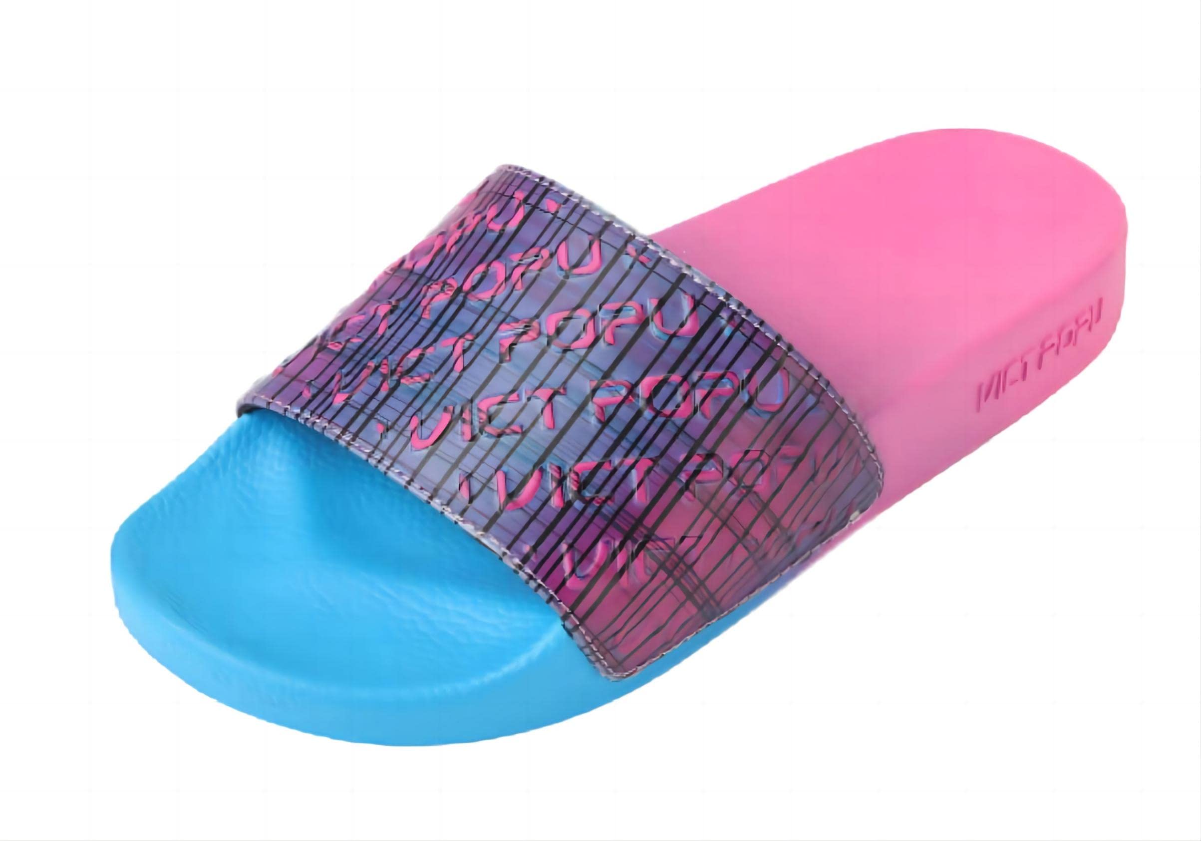 VICT POPU Damen Slides Badeschuhe Hausschuhe Badeschlappen Sommer Schlappen Gartenschuhe rutschfeste Badelatschen Flach Strand Sandale