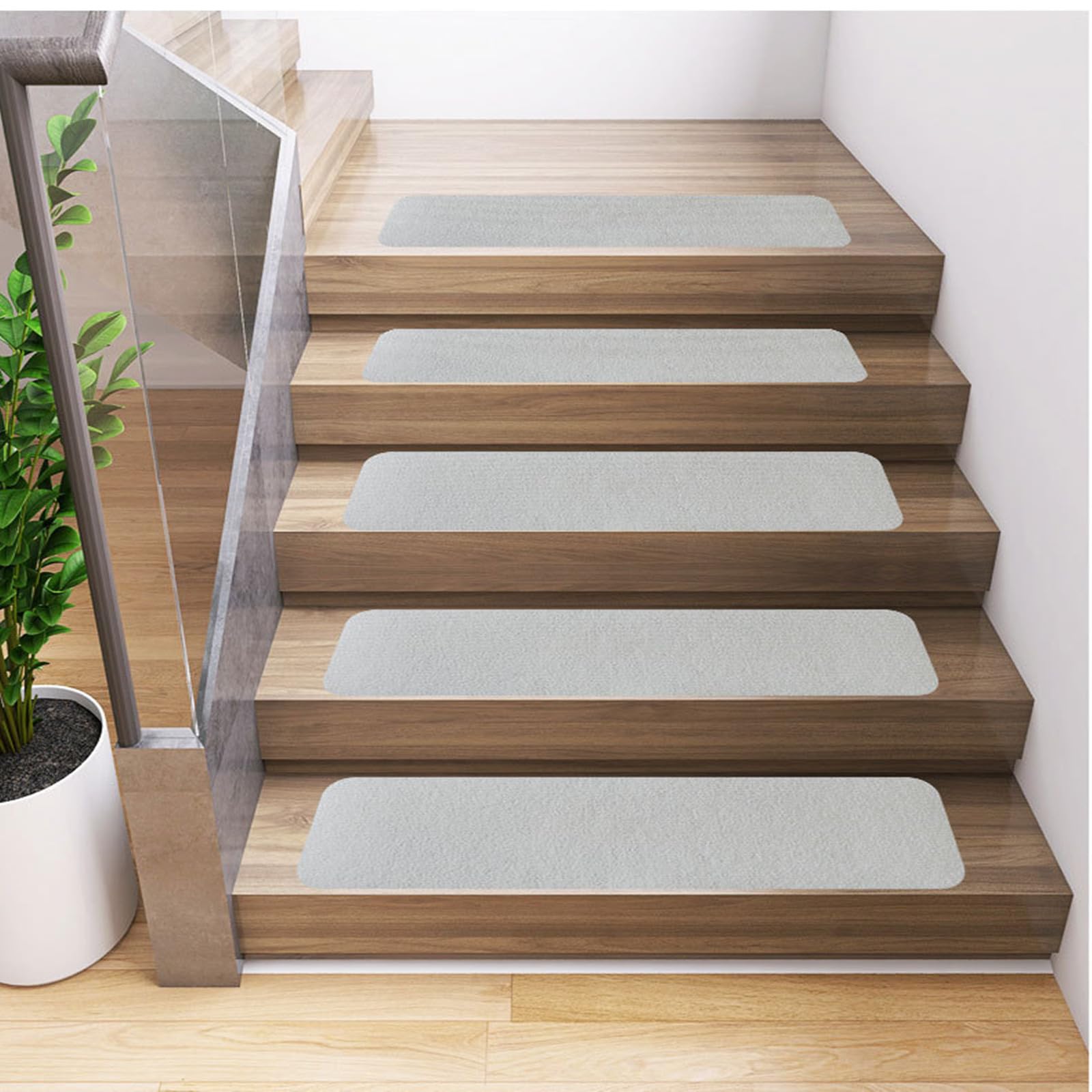 Alfombrillas para escaleras de hogar transitable pack 10 alfombras antideslizantes para entrada