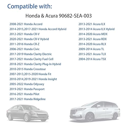 Miniatura 7 de OAUTOO 30PCS Fender Delantal Ojal Tuerca Clip Se Ajuste Tornillo de 0.197 in para Honda y Acura 90682-SEA-003