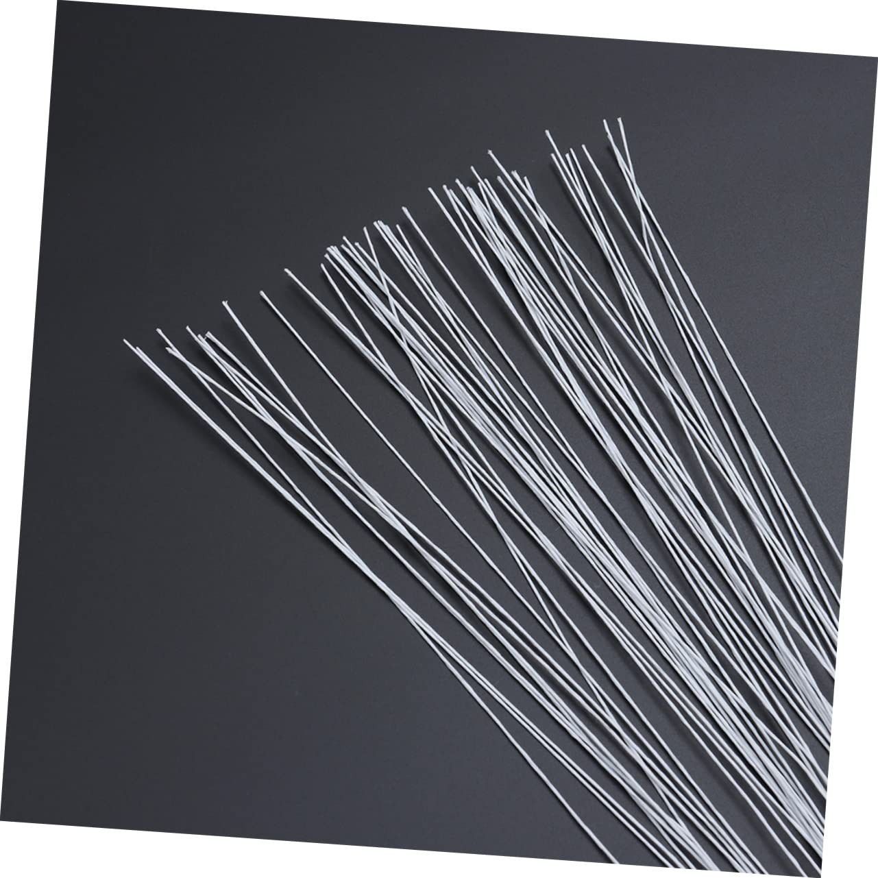 DOITOOL DIY Stems 200pcs 40cm Paper Vine Rose Branches Floral Stem Wire Bendable for Decorations Wreaths Bouquets