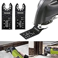 Vista 6 de PECHAM 24 piezas hojas de sierra oscilantes universales de madera y metal de liberación rápida para multiherramienta que se ajustan a Porter Cable