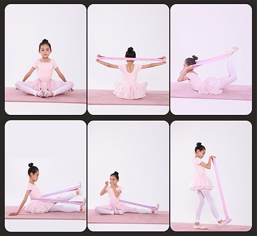 Miniatura 5 de 2 PCS Stretch Bands For Kids and Adults  Yoga Straps for Stretching with Multi- Loop  Workout Guide  Video For Exercise, Elastic Stretch Strap