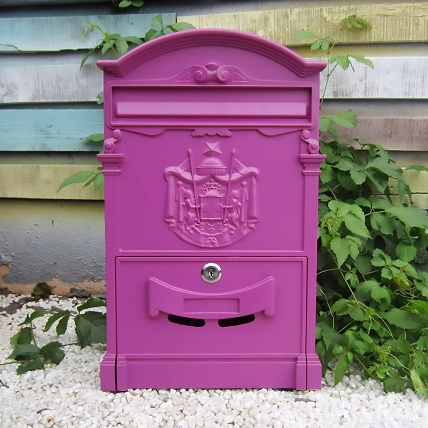 Boîte aux lettres anti-pluie et anti-vol murale en aluminium robuste