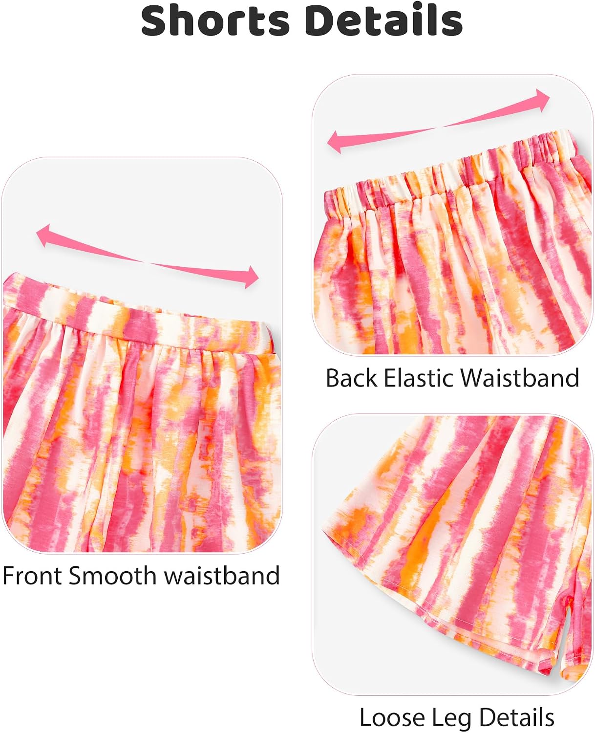 Girls Summer Clothes 3-12 Years Girl Outfits Print Ruffle Sleeveless Top + Casual Short 2 Piece Cute Clothing Set