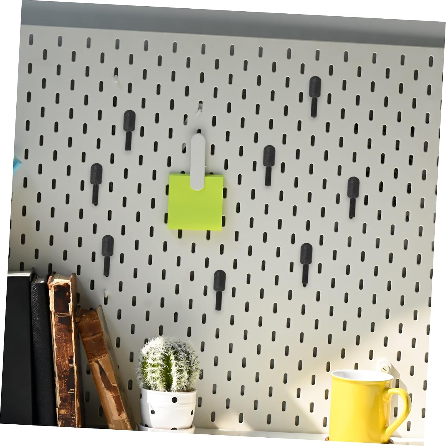 Ciieeo 20pcs Pegboard Hooks: Shelving Hooks Accessories Pegboard Hanging Tools Hangers Holder Organizer for Craft Organizing Garage Kitchen Store