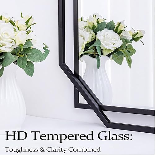 Miniatura 6 de Decorative Wall Mirror, Accent Bathroom Mirror Vanity Mirror for Modern Living Room, Entryway Bedroom