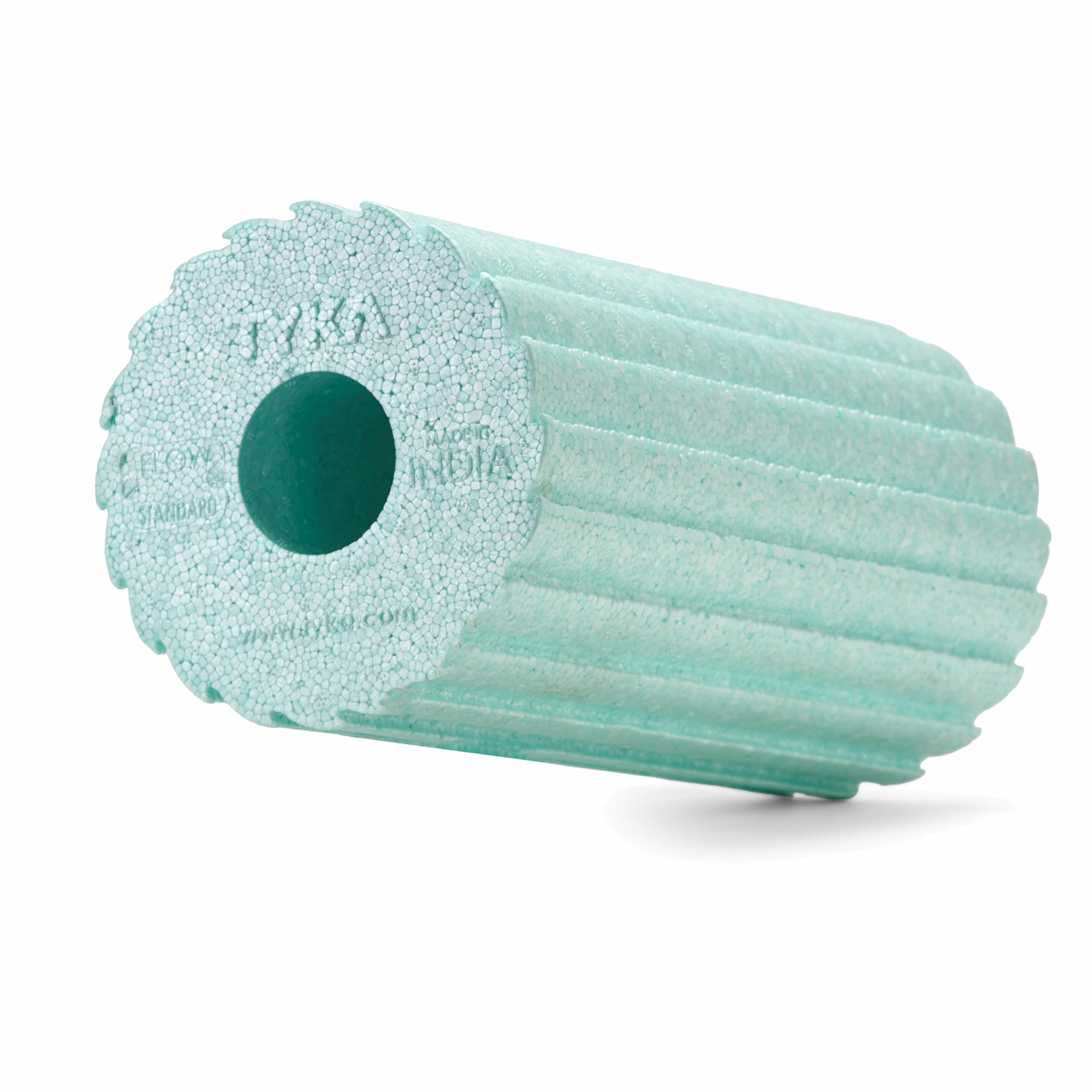 TYKA Roll Flow Soft EPP 29+cm - Muscle Roller Massager for Recovery, Therapy, Yoga & Fitness - Full Body, Durable, Lightweight (Mint)-image-23