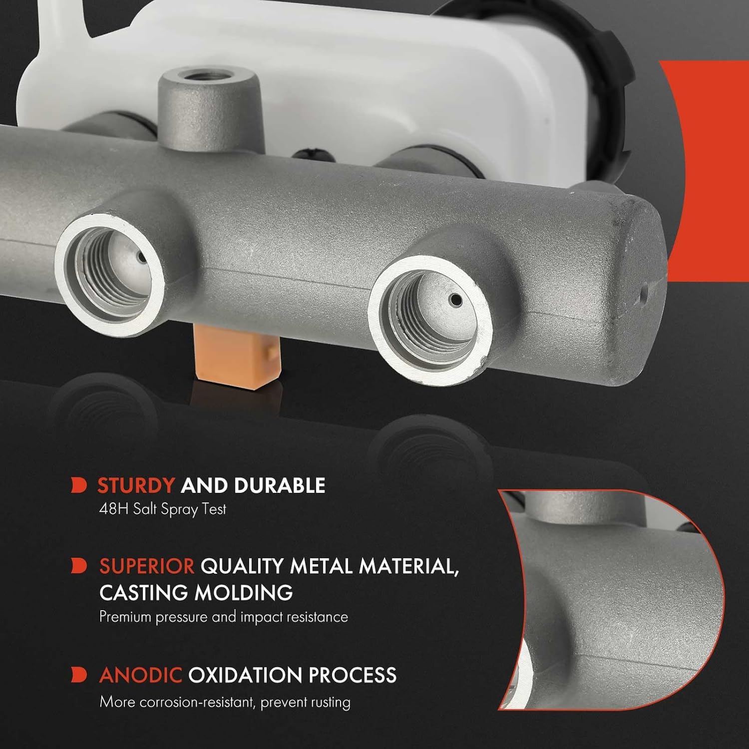 A-Premium Brake Master Cylinder with Reservoir and Sensor Compatible with Hyundai Vehicles - Santa Fe 2001 2002 2003 2004 2005