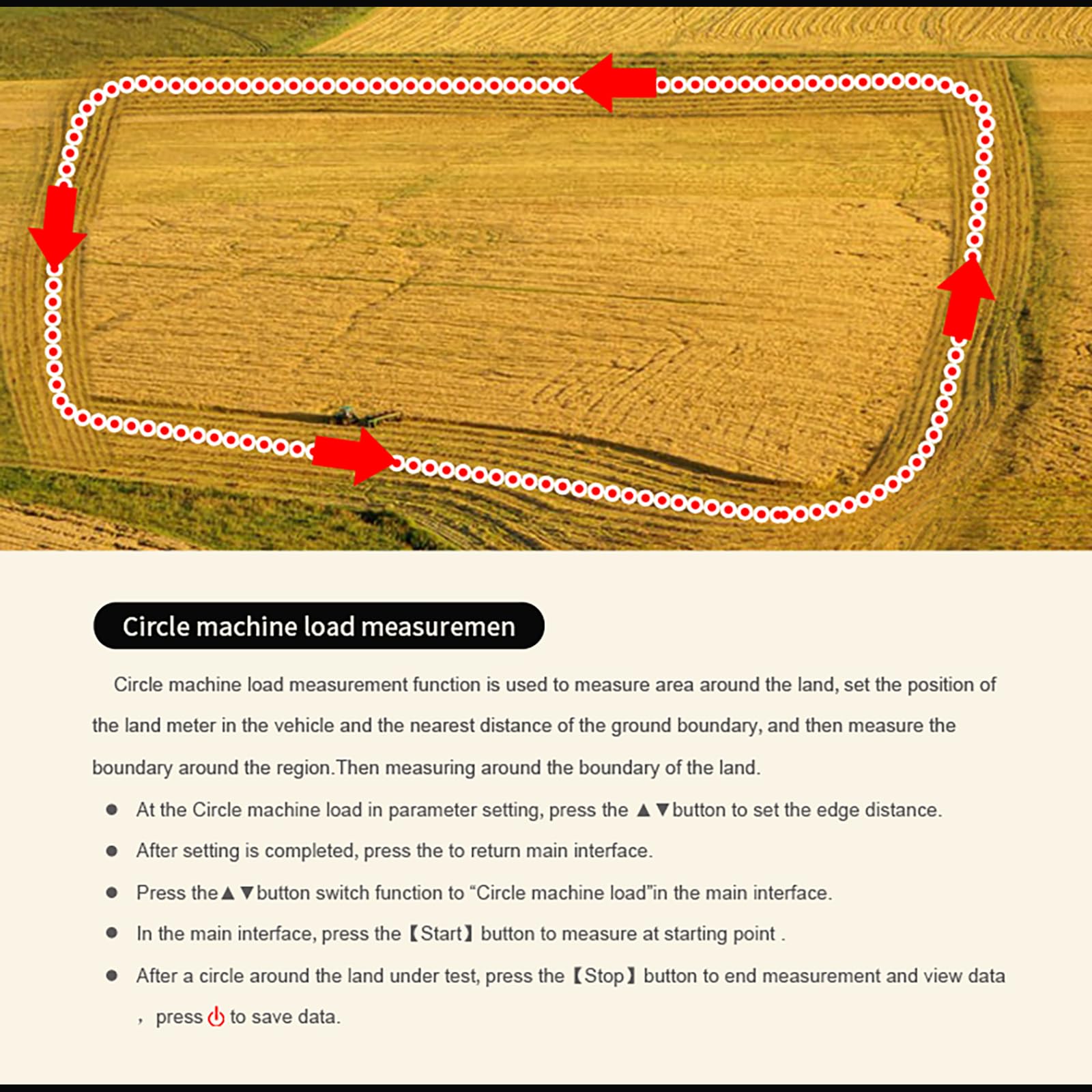 Mesure du Terrain pour La Mesure De La Distance De La Pente De La Zone, Mémètre GPS, Machine D'arpentage GPS Land Metter avec Écran Couleur