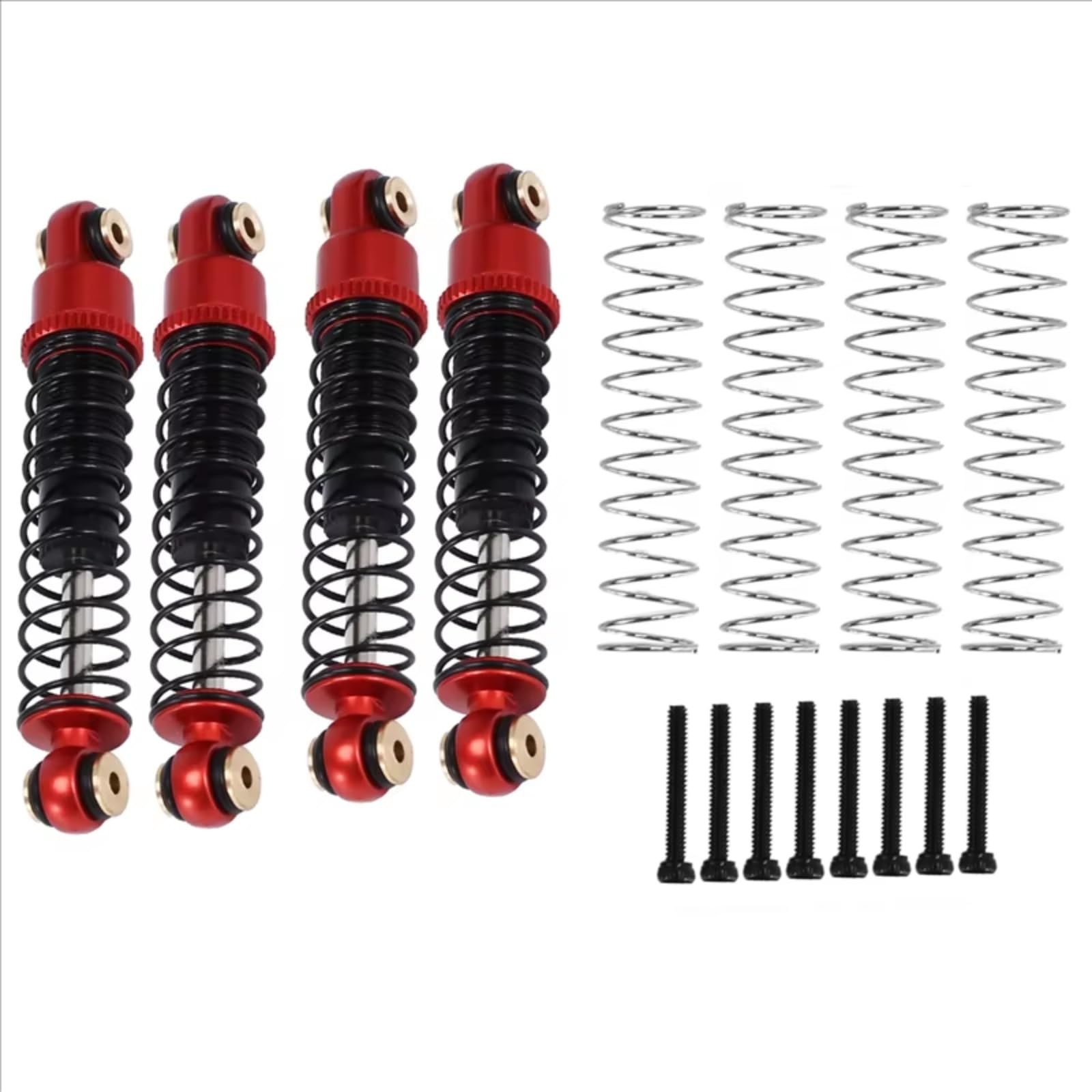 Compatible avec Axial pour SCX24 pour JLU pour Gladiator 1/24 Pièces De Mise À Niveau pour Véhicules Radiocommandés 4 Amortisseurs Métalliques Huile 40 Mm D'Amortisseur Rc