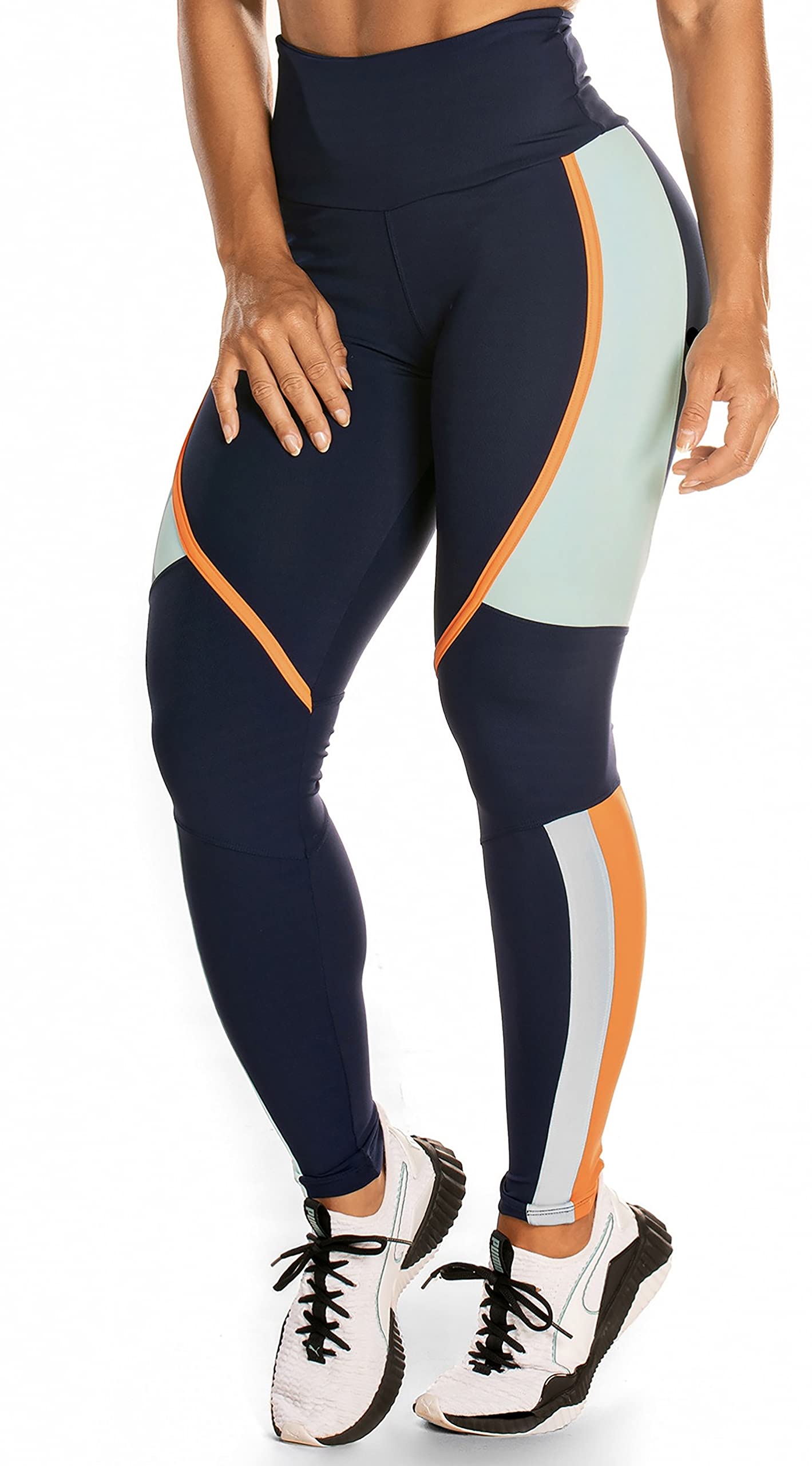 Donna CariocaDominion DONNA CARIOCA Women High Waist Workout Legging, Tummy Control, Butt Lifting, Anti Cellulite. Elegant and Stylish Design.