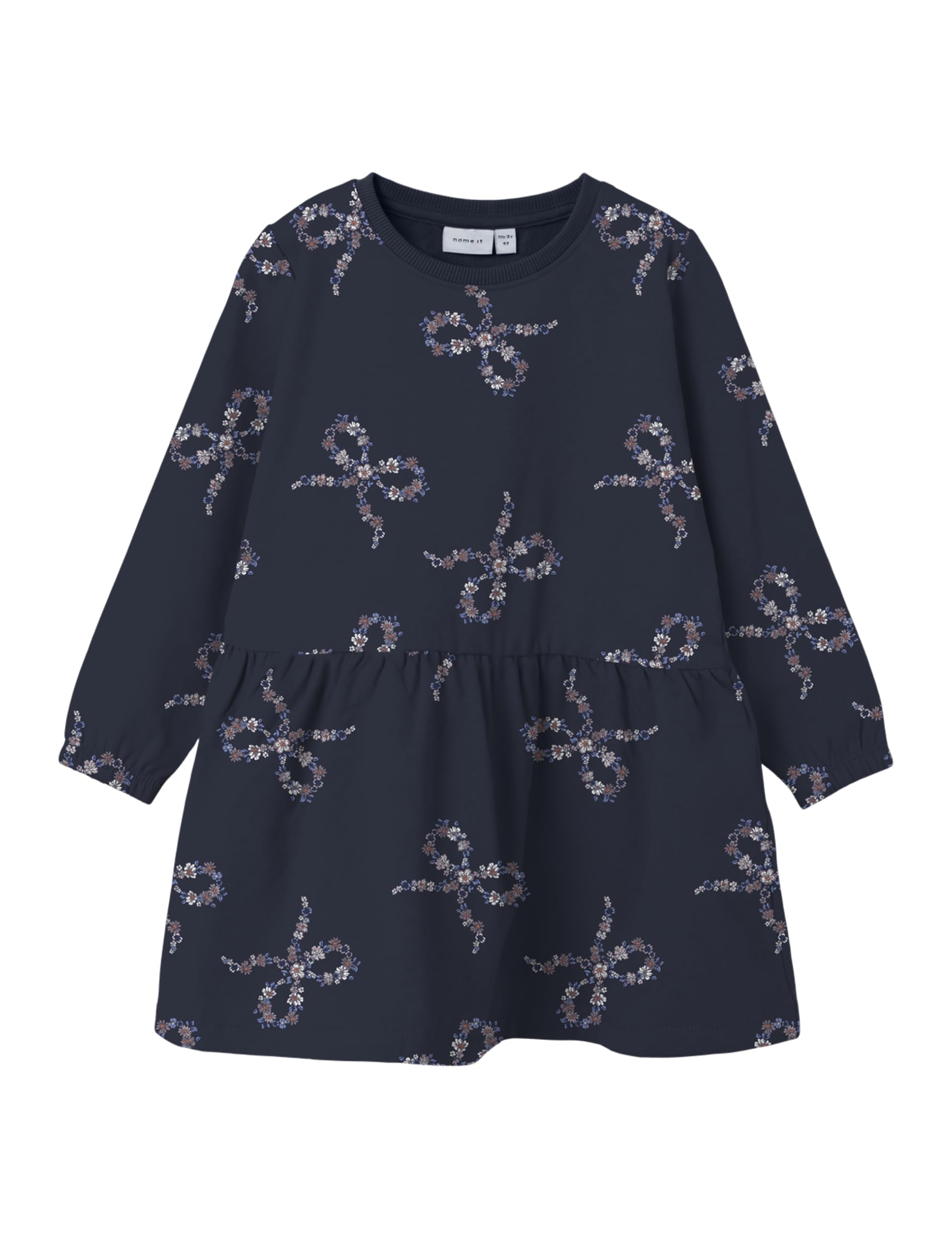 NAME IT Mädchen Nmfolukria Ls Sweat Dress Bru