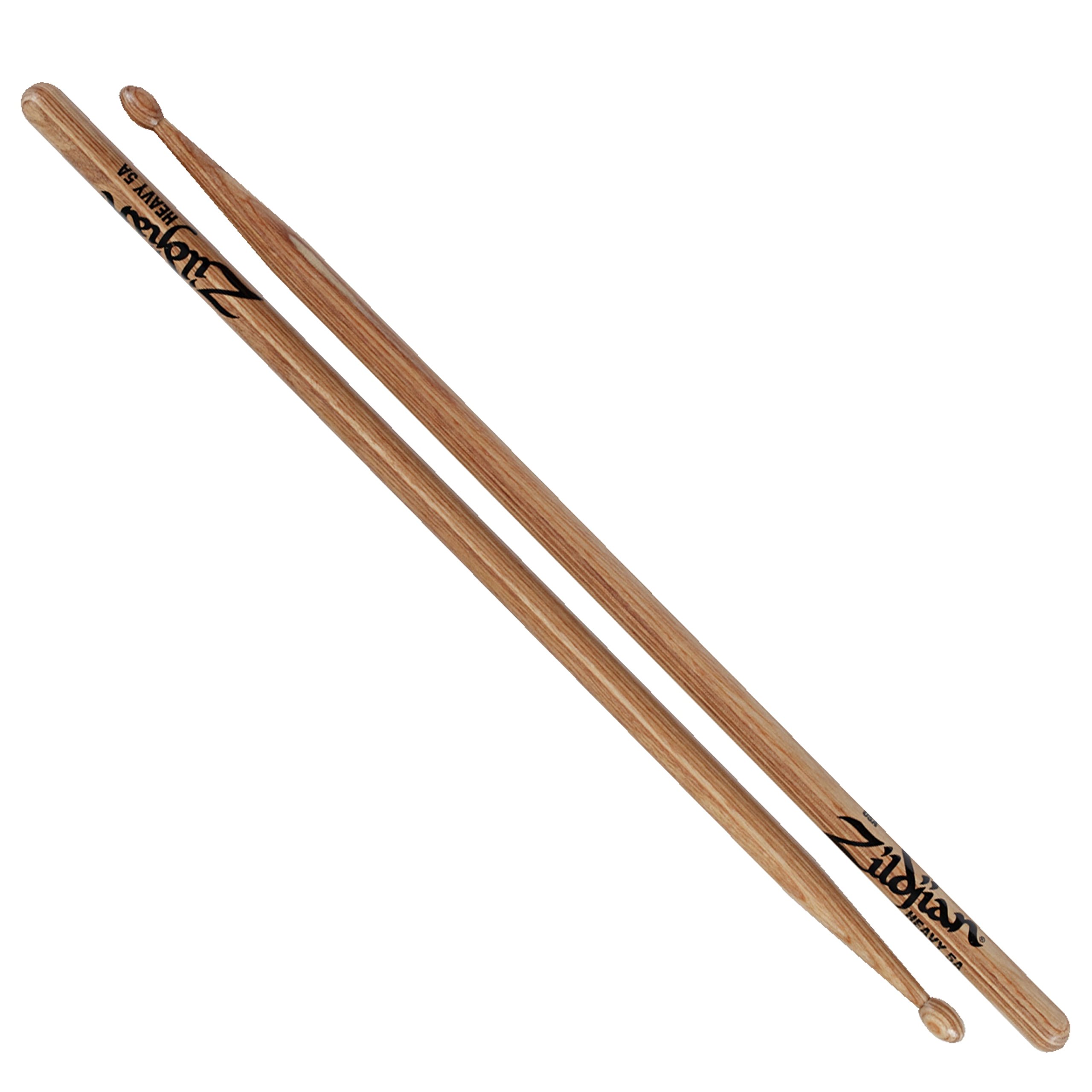 Zildjian Z5AH 5B Hickory Drumsticks - Nylon Tip - Black, Laminated Birch