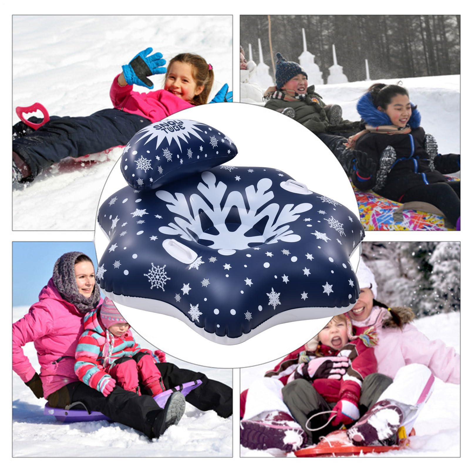 Inflatable Sledge, Winter Outdoor Component, Durable Ski Accessory Supply