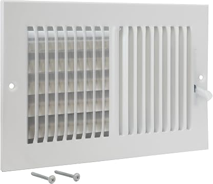 EZ-FLO Registro de parede lateral de aço com ventilação bidirecional de 25,4 x 15,2 cm, abertura de duto de aço, 61610 por Artista não identificado — capa do álbum