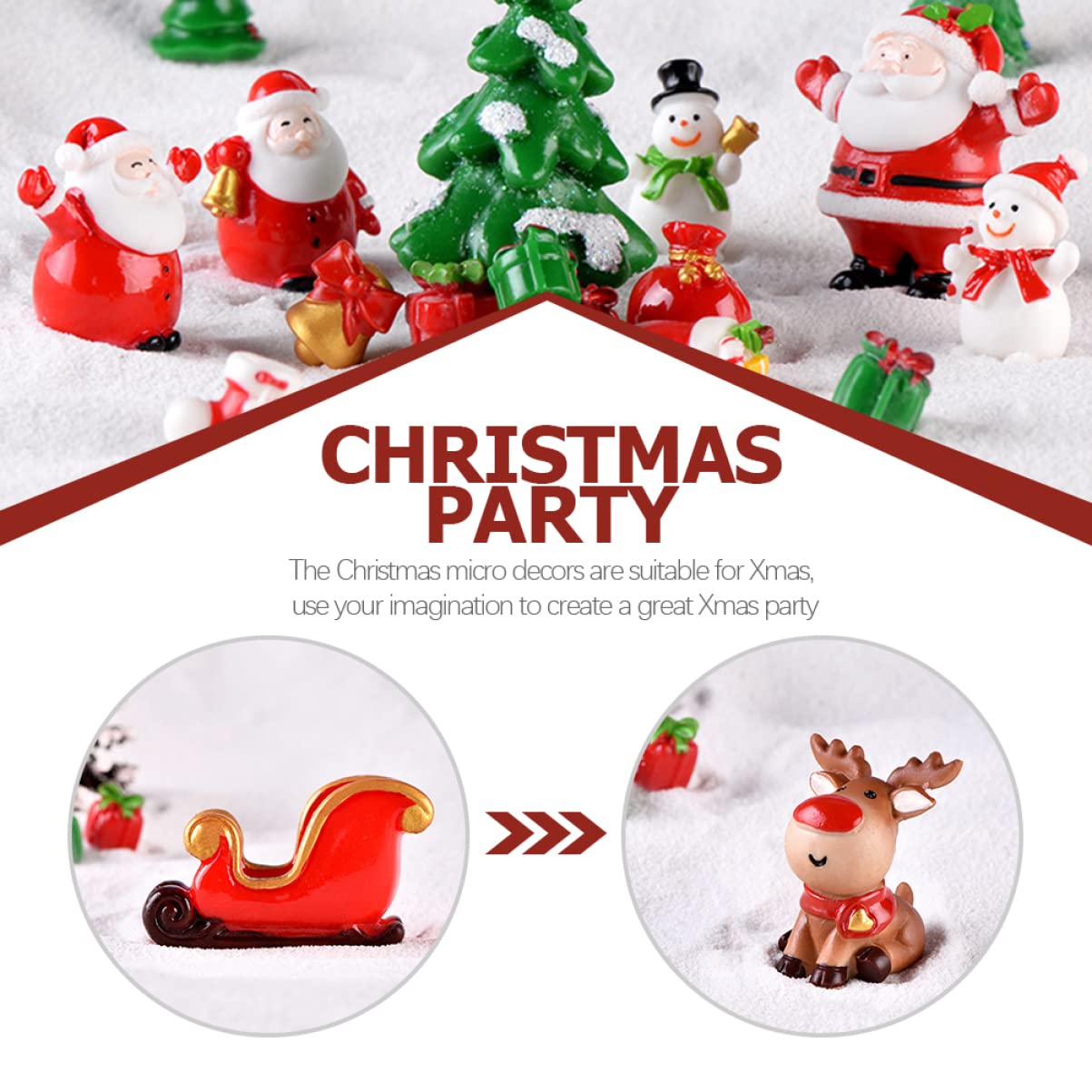 PRETYZOOM 3 Juegos Mini estatuilla de muñeco de Nieve navideños Christmas Xmas estatuilla de Navidad Encantador muñeco de Nieve en Miniatura Mini Manualidades navideñas Resina