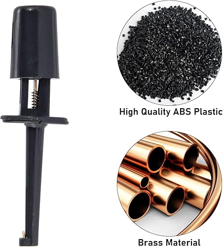 Miniatura 3 de Alwonder Alicates Hackle para atar moscas, 10 unidades, 8 colores, alicates de gancho de mosca, ganchos de punta larga de plástico, herramienta de