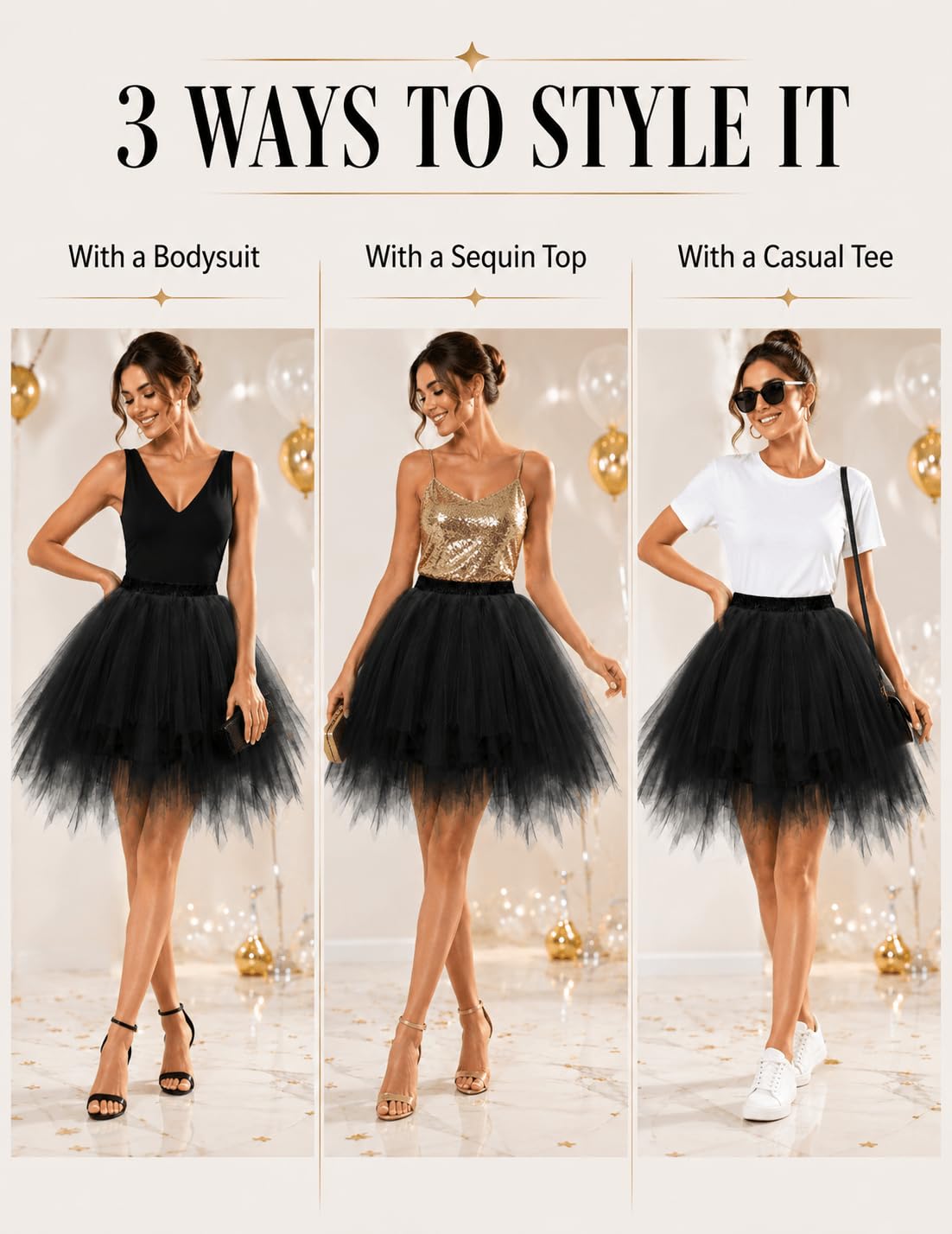 Bbonlinedress Faldas Tul Mujer Enaguas Cortas Tutus Ballet Mini para Vestidos