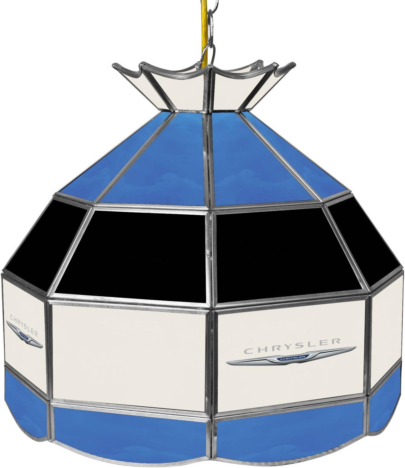 Trademark Gameroom Chrysler Logo 16" Handmade Tiffany Style Lamp