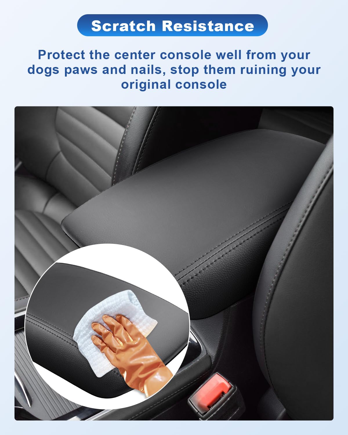 Housse D'Accoudoir Central En Cuir Pour MG HS EHS Plug-in Hybrid 2018-2024 - Protection Élégante